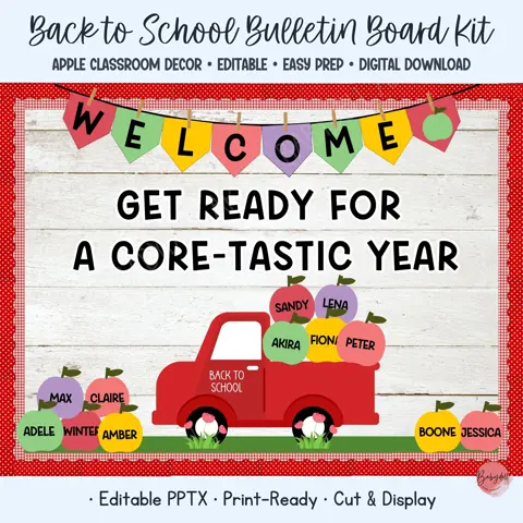 Apple Bulletin Board Ideas for Back to School and Fall
