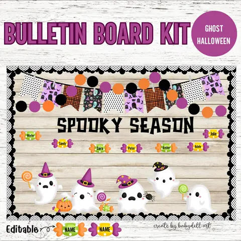 Boo Halloween Bulletin Board Kit Classroom Door Decor