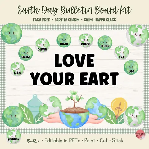 Earth Day Bulletin Board Kit: Classroom Decor