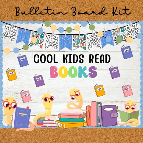 Reading Bulletin Board Kit: Classroom Library Decor