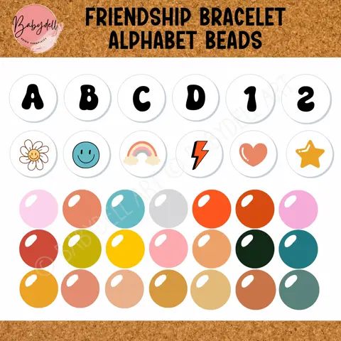 Retro Friendship Bracelet Bulletin Board Kit: Groovy Classroom Decor (Printable DIY)