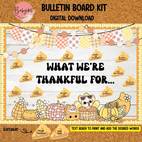 Thanksgiving Gratitude Bulletin Board Ideas for a Thoughtful Classroom