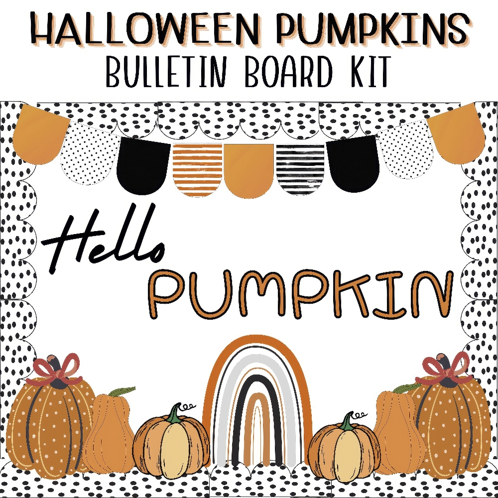 Best Pumpkins in the Patch Classroom Door Decor