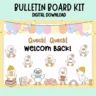Editable back to school decor kit featuring cute duck and goose designs.