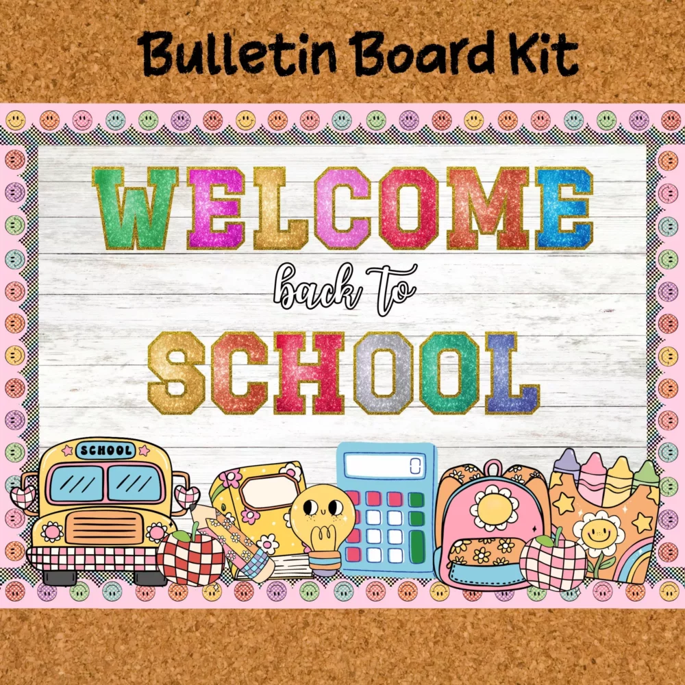 Glitter Back to School Bulletin Board & Door Decor | “Ready to Shine” Theme