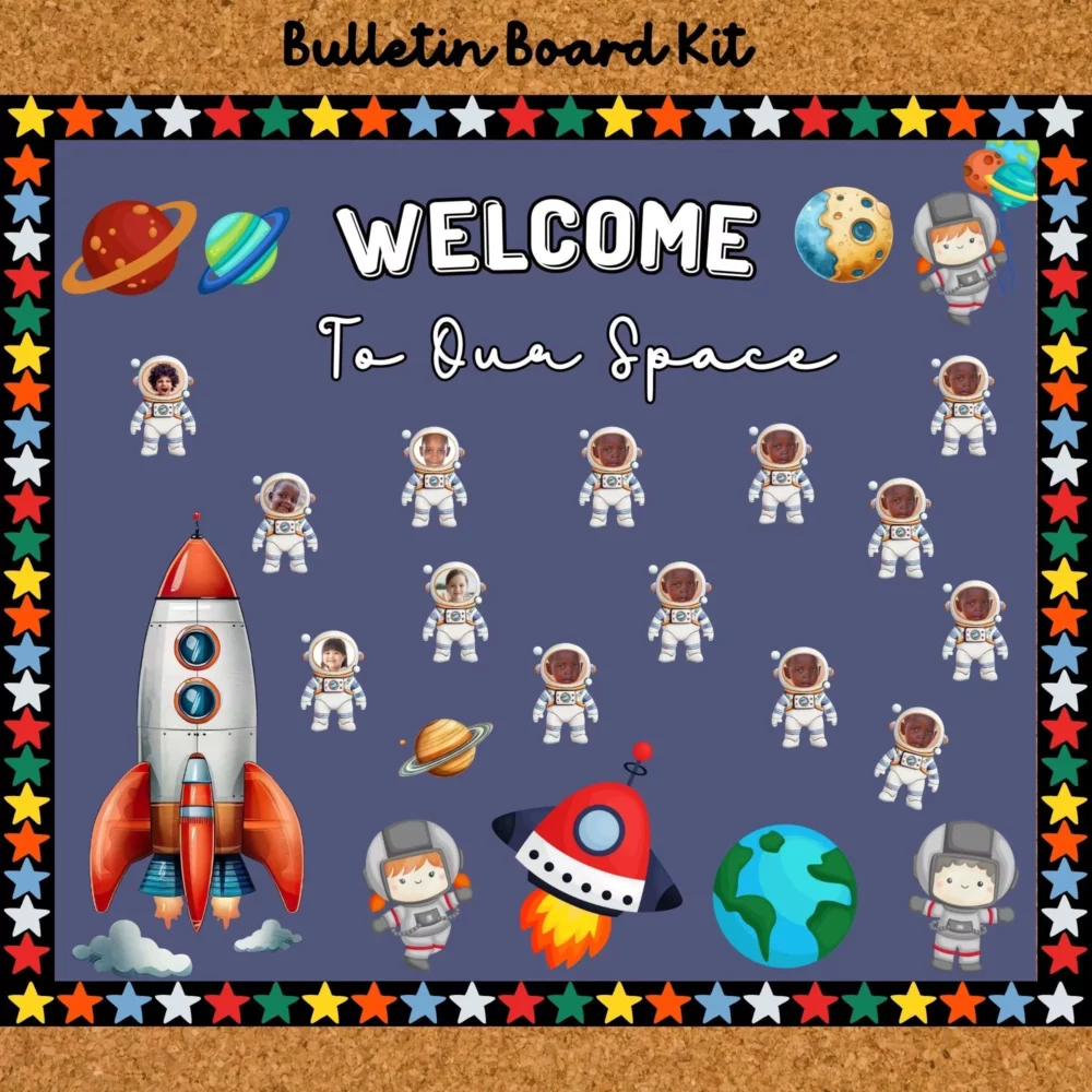 Printable Outer Space Bulletin Board for Classroom Back to School Decor