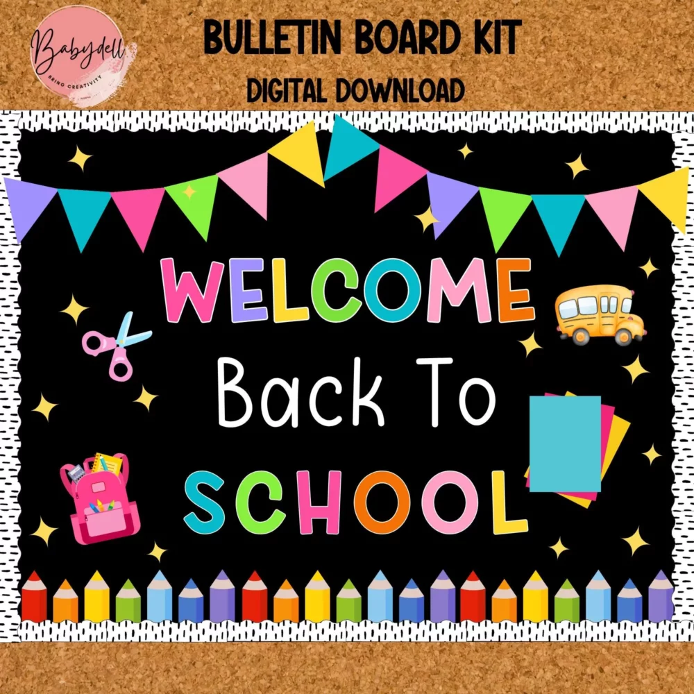 Editable Welcome Bulletin Board Kit | Bright & Colorful Classroom Decor