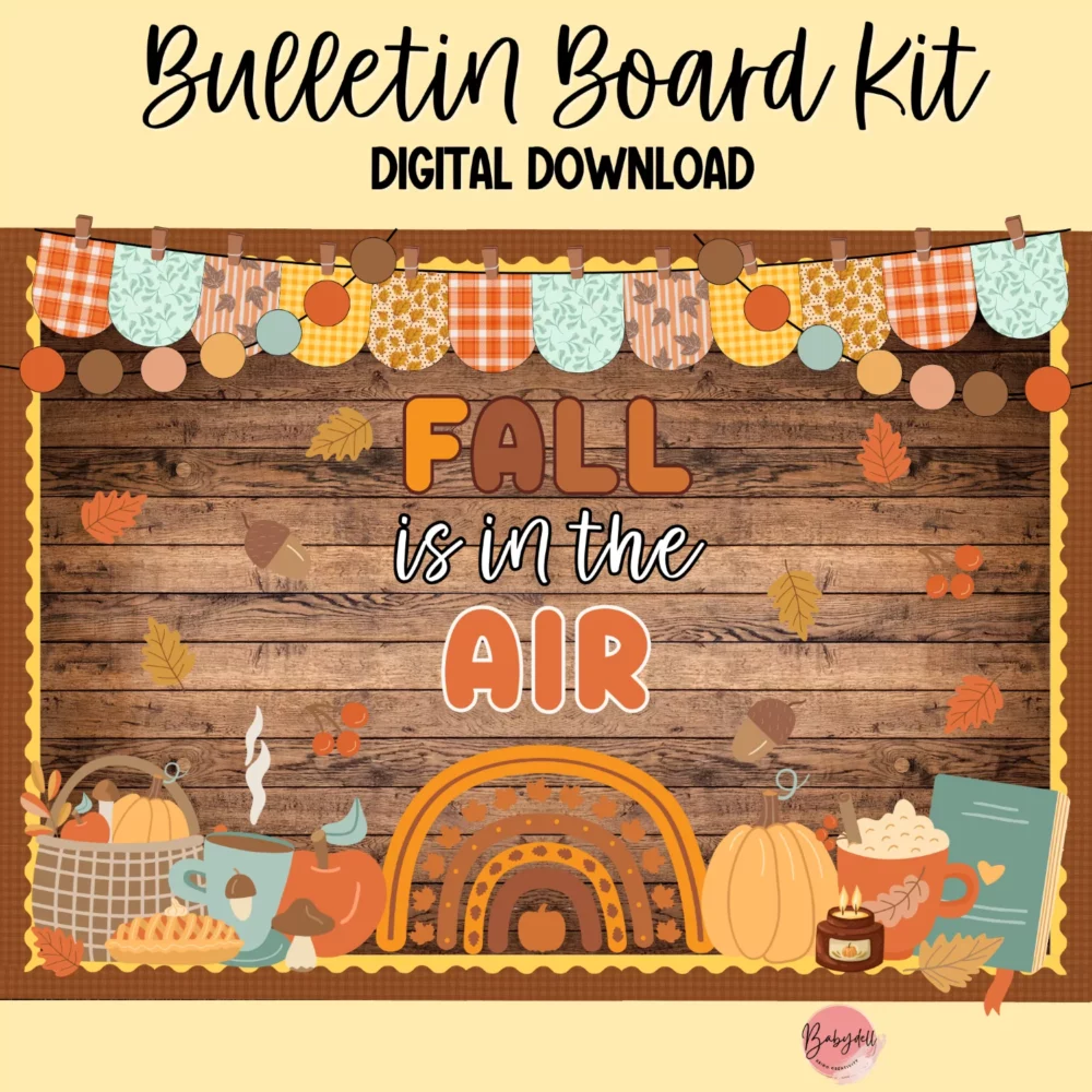 Cozy Autumn Classroom Decor | Printable Bulletin Board & Door Display