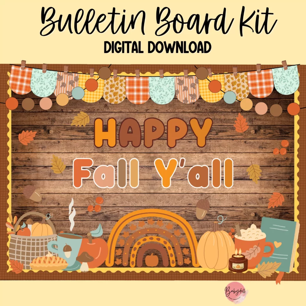 Cozy Autumn Classroom Decor | Printable Bulletin Board & Door Display - Image 3