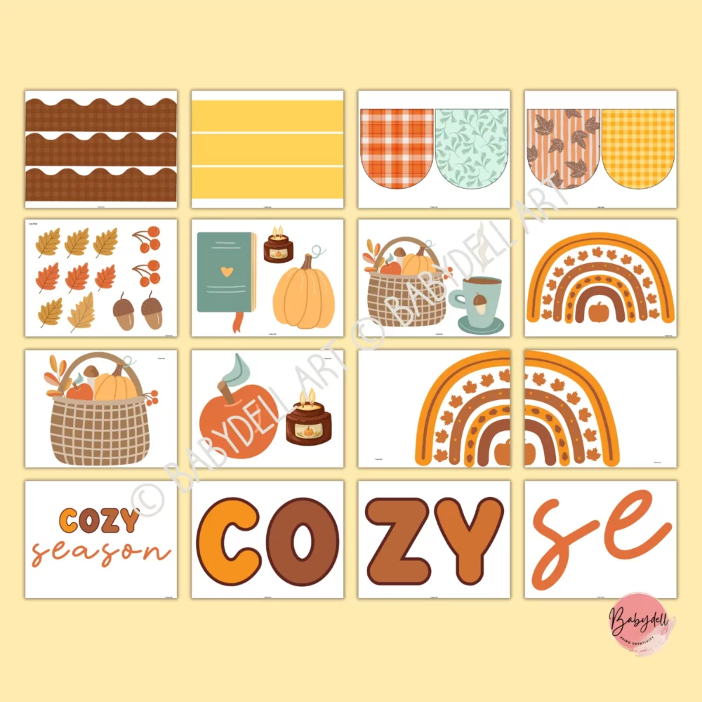Cozy Autumn Classroom Decor | Printable Bulletin Board & Door Display - Image 4