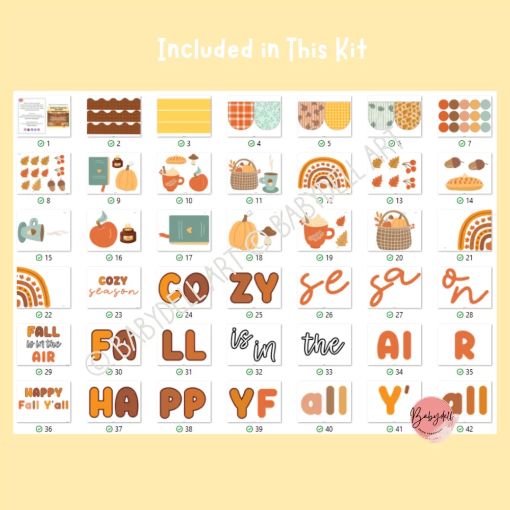 Cozy Autumn Classroom Decor | Printable Bulletin Board & Door Display - Image 5