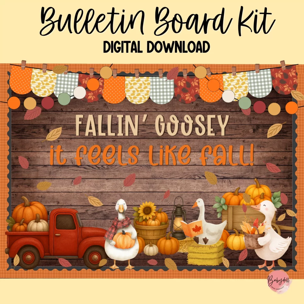 Grateful Hearts Fall Bulletin Board Kit – Cozy Thanksgiving Decor - Image 2