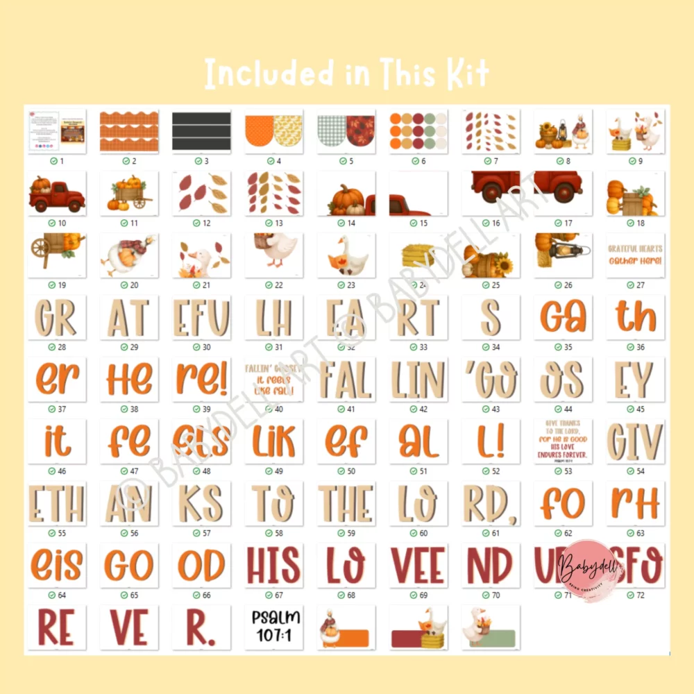 Grateful Hearts Fall Bulletin Board Kit – Cozy Thanksgiving Decor - Image 5