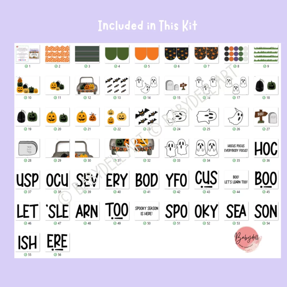 "Hocus Pocus inspired Halloween bulletin board and door decoration kit featuring spooky sayings and vibrant designs." 3. Caption: "Get ready to cast a spell on your space with this enchanting Halloween decor!" 4. Description: Transform your classroom or home with our Hocus Pocus Inspired Halloween Bulletin Board and Door Decor Kit! Featuring whimsical designs and playful spooky sayings, this kit is perfect for creating an inviting and festive atmosphere for the Halloween season. It's an excellent way to spark creativity and excitement, making your space come alive with Halloween spirit!