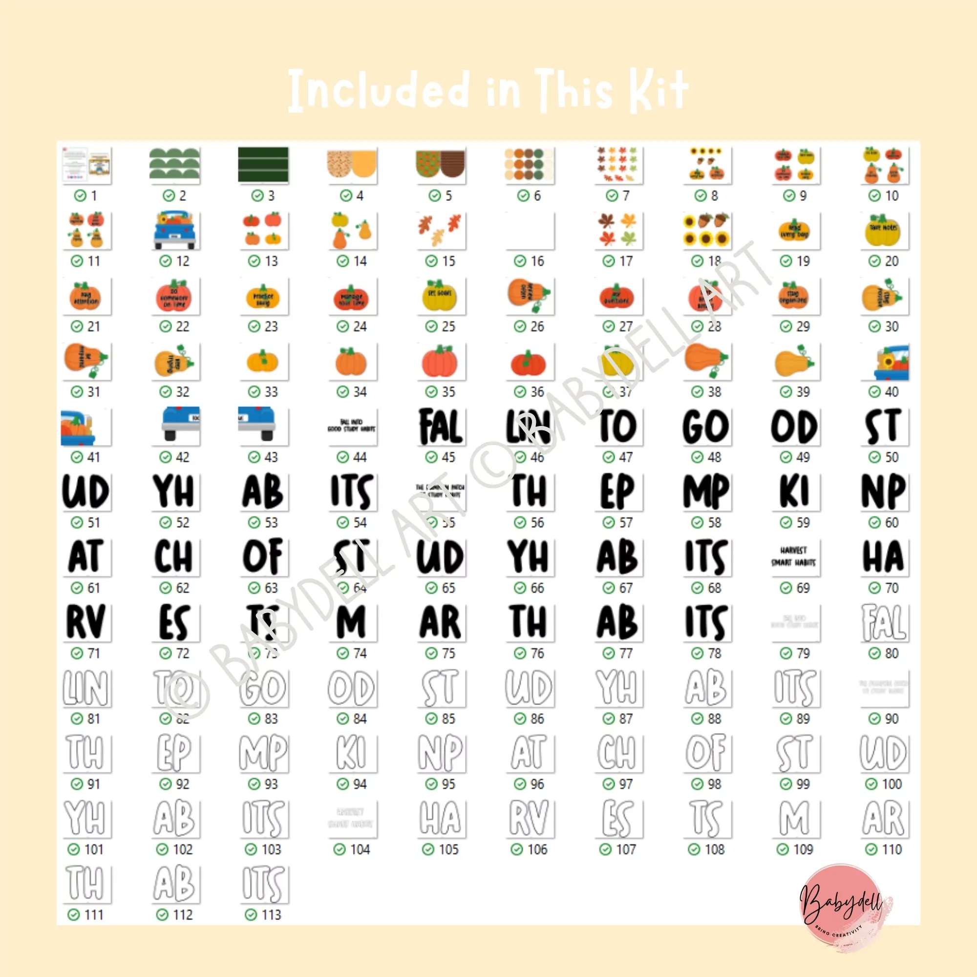"Colorful fall-themed bulletin board kit featuring study habits with autumn leaves and decor."