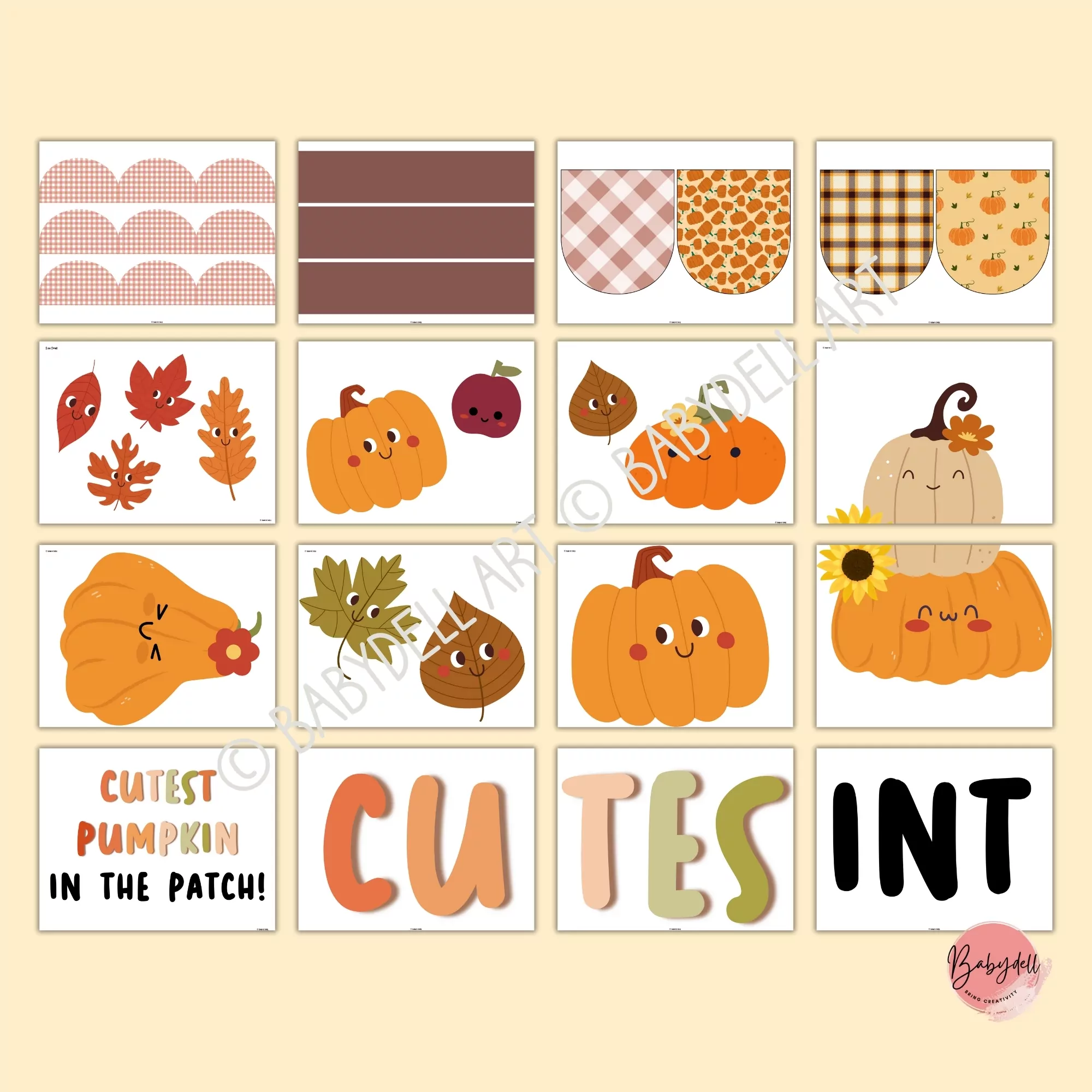 "Colorful pumpkin-themed fall bulletin board kit for classroom decor." 3. Caption: "Bring the joy of autumn into your classroom with this delightful pumpkin bulletin board kit!" 4. Description: Transform your classroom into a warm and inviting space with this Adorable Cutest Pumpkin Fall Bulletin Board Kit. This editable decor features charming pumpkin designs that brighten up any bulletin board, perfect for celebrating the beauty of autumn. Create a fun and engaging learning environment that inspires creativity and seasonal joy among your students!
