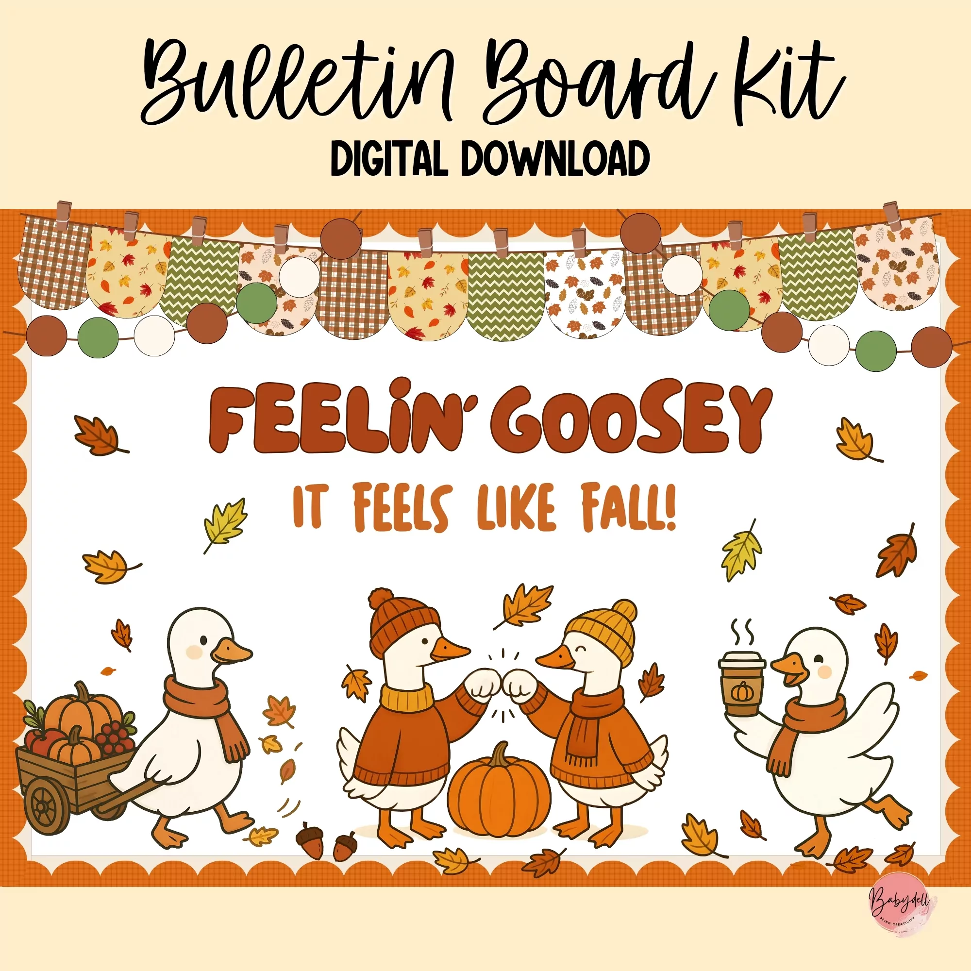 Silly Goose Fall Bulletin Board Kit | Printable Classroom Decor
