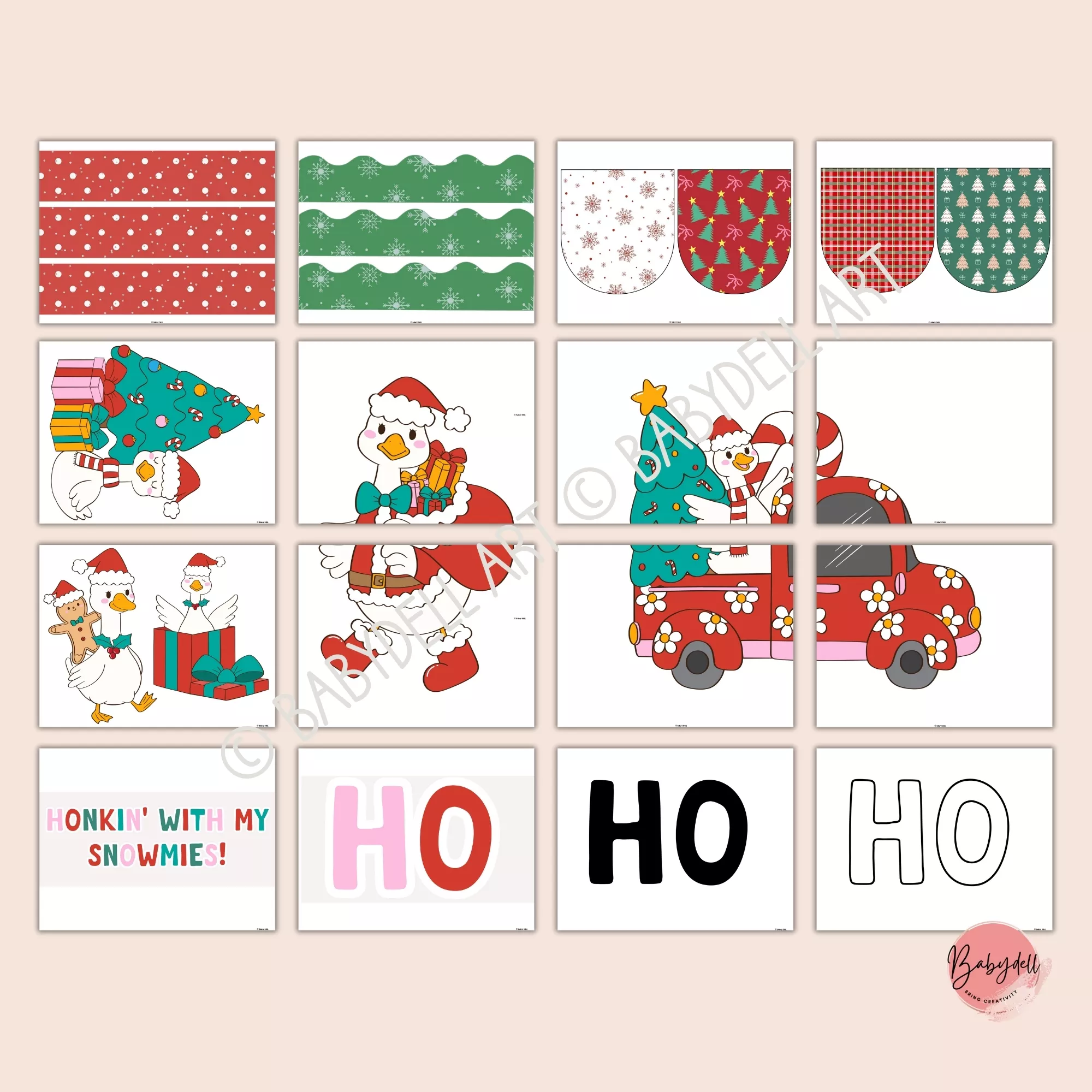Goose Christmas Bulletin Board Kit – Editable Classroom Decor Printable - Image 5
