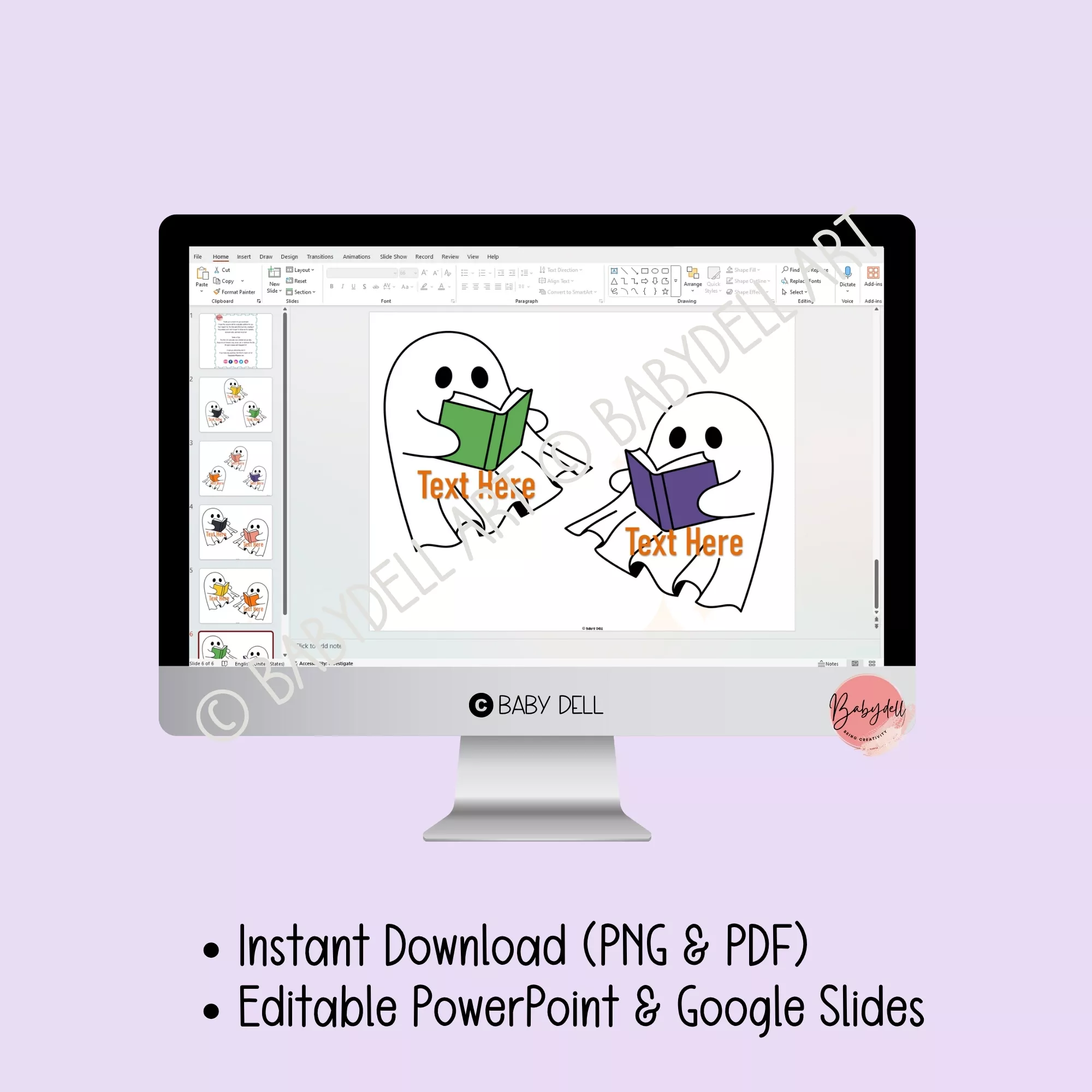 A vibrant Halloween bulletin board kit featuring playful ghost designs perfect for classroom decoration.